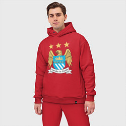 Мужской костюм оверсайз Manchester City FC, цвет: красный — фото 2