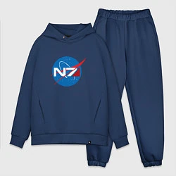 Мужской костюм оверсайз NASA N7, цвет: тёмно-синий
