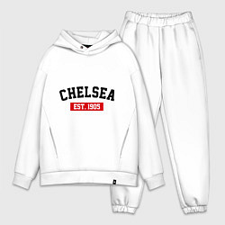 Мужской костюм оверсайз FC Chelsea Est. 1905, цвет: белый