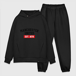 Мужской костюм оверсайз FC Manchester United Est. 1878