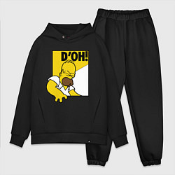 Мужской костюм оверсайз Homer D'OH!, цвет: черный