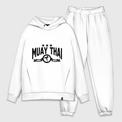 Мужской костюм оверсайз Muay thai boxing, цвет: белый