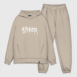 Мужской костюм оверсайз Real Sinner, цвет: миндальный