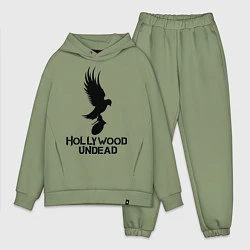 Мужской костюм оверсайз Hollywood Undead, цвет: авокадо