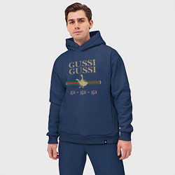Мужской костюм оверсайз GUSSI Ga-Style, цвет: тёмно-синий — фото 2