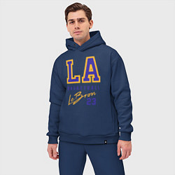 Мужской костюм оверсайз Lebron 23: Los Angeles, цвет: тёмно-синий — фото 2