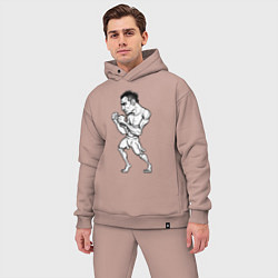 Мужской костюм оверсайз Tony Ferguson art, цвет: пыльно-розовый — фото 2