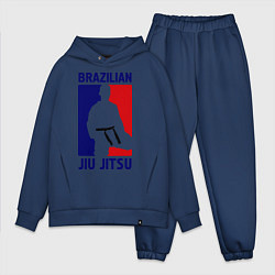 Мужской костюм оверсайз Brazilian Jiu jitsu, цвет: тёмно-синий