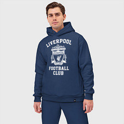 Мужской костюм оверсайз Liverpool: Football Club, цвет: тёмно-синий — фото 2