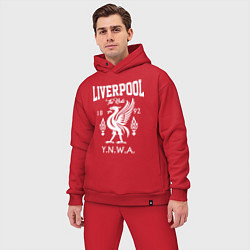 Мужской костюм оверсайз Liverpool YNWA цвета красный — фото 2