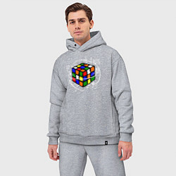 Мужской костюм оверсайз Кубик Рубика, цвет: меланж — фото 2