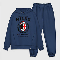 Мужской костюм оверсайз Milan: I Rossoneri цвета тёмно-синий — фото 1