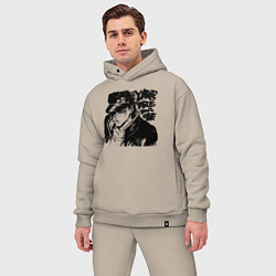 Мужской костюм оверсайз JoJo, цвет: миндальный — фото 2