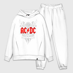 Мужской костюм оверсайз AC/DC: Black Ice, цвет: белый