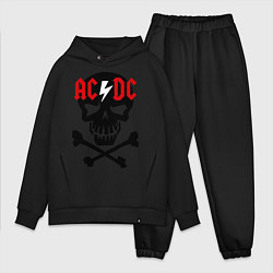 Мужской костюм оверсайз AC/DC Skull