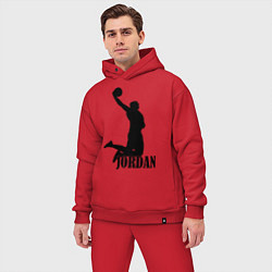 Мужской костюм оверсайз Jordan Basketball, цвет: красный — фото 2
