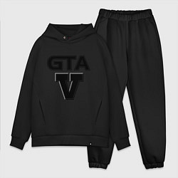 Мужской костюм оверсайз GTA 5 цвета черный — фото 1