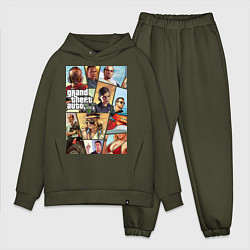 Мужской костюм оверсайз GTA 5: Stories, цвет: хаки