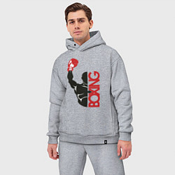 Мужской костюм оверсайз Boxing, цвет: меланж — фото 2