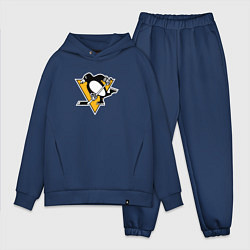Мужской костюм оверсайз Pittsburgh Penguins: Evgeni Malkin, цвет: тёмно-синий