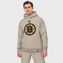 Мужской костюм оверсайз Boston Bruins NHL, цвет: миндальный — фото 2