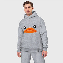 Мужской костюм оверсайз Утка, цвет: меланж — фото 2