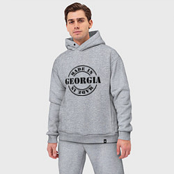 Мужской костюм оверсайз Made in Georgia (сделано в Грузии), цвет: меланж — фото 2