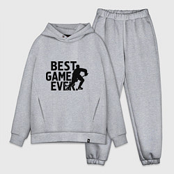 Мужской костюм оверсайз Hockey - best game, цвет: меланж