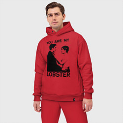 Мужской костюм оверсайз You are My Lobster, цвет: красный — фото 2