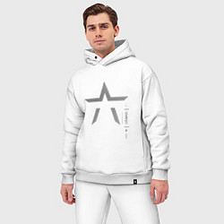 Мужской костюм оверсайз Starset - Divisions, цвет: белый — фото 2