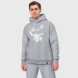 Мужской костюм оверсайз АлисА, цвет: меланж — фото 2