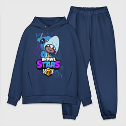 Мужской костюм оверсайз Brawl Stars LEON SHARK, цвет: тёмно-синий