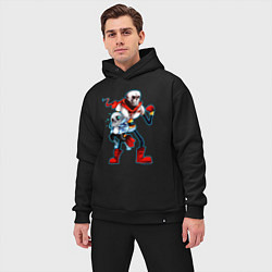 Мужской костюм оверсайз UNDERTALE, цвет: черный — фото 2