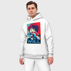 Мужской костюм оверсайз MY HERO ACADEMIA Will, цвет: белый — фото 2