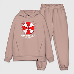 Мужской костюм оверсайз UMBRELLA CORP, цвет: пыльно-розовый