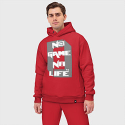 Мужской костюм оверсайз No Game No Life Zero, цвет: красный — фото 2