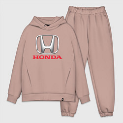 Мужской костюм оверсайз HONDA, цвет: пыльно-розовый