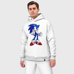 Мужской костюм оверсайз SONIC, цвет: белый — фото 2