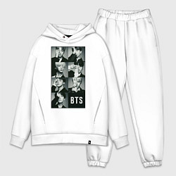 Мужской костюм оверсайз BTS, цвет: белый