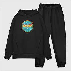 Мужской костюм оверсайз NASA винтажный логотип