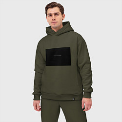 Мужской костюм оверсайз Изоляция, цвет: хаки — фото 2