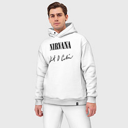Мужской костюм оверсайз NIRVANA АВТОГРАФ КУРТА КОБЕЙНА, цвет: белый — фото 2