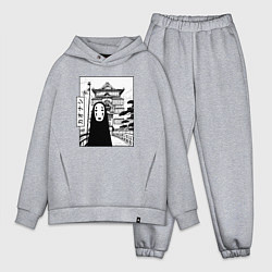 Мужской костюм оверсайз No-Face Spirited Away Ghibli, цвет: меланж