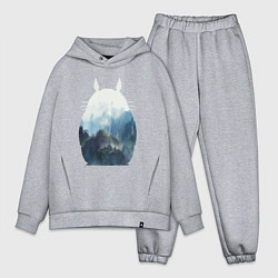 Мужской костюм оверсайз Тоторо, цвет: меланж