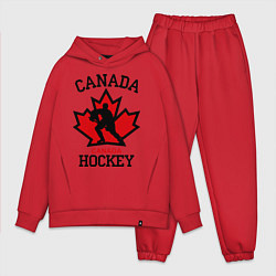 Мужской костюм оверсайз Canada Hockey, цвет: красный