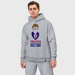 Мужской костюм оверсайз Tenth Doctor, цвет: меланж — фото 2