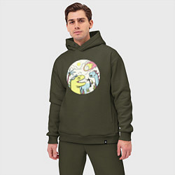 Мужской костюм оверсайз Последняя вечеринка, цвет: хаки — фото 2