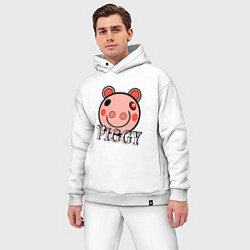 Мужской костюм оверсайз ROBLOX PIGGY, цвет: белый — фото 2