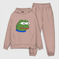 Мужской костюм оверсайз Pepe MonkaS, цвет: пыльно-розовый