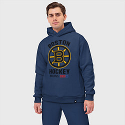 Мужской костюм оверсайз BOSTON BRUINS NHL, цвет: тёмно-синий — фото 2
